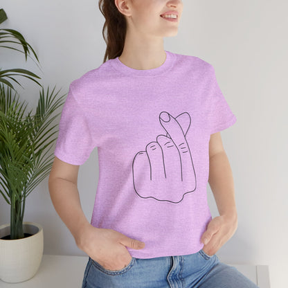 Minimalist Hand Sign Unisex Tee | Casual Everyday Wear | Perfect for Gift Givers