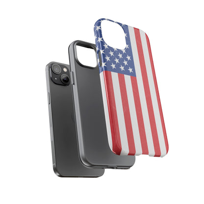 American Flag Phone Case - Patriotic Cell Cover, Tough Cases, USA Pride, Independence Day Gift, Veteran's Day, Phone Protection - TRV