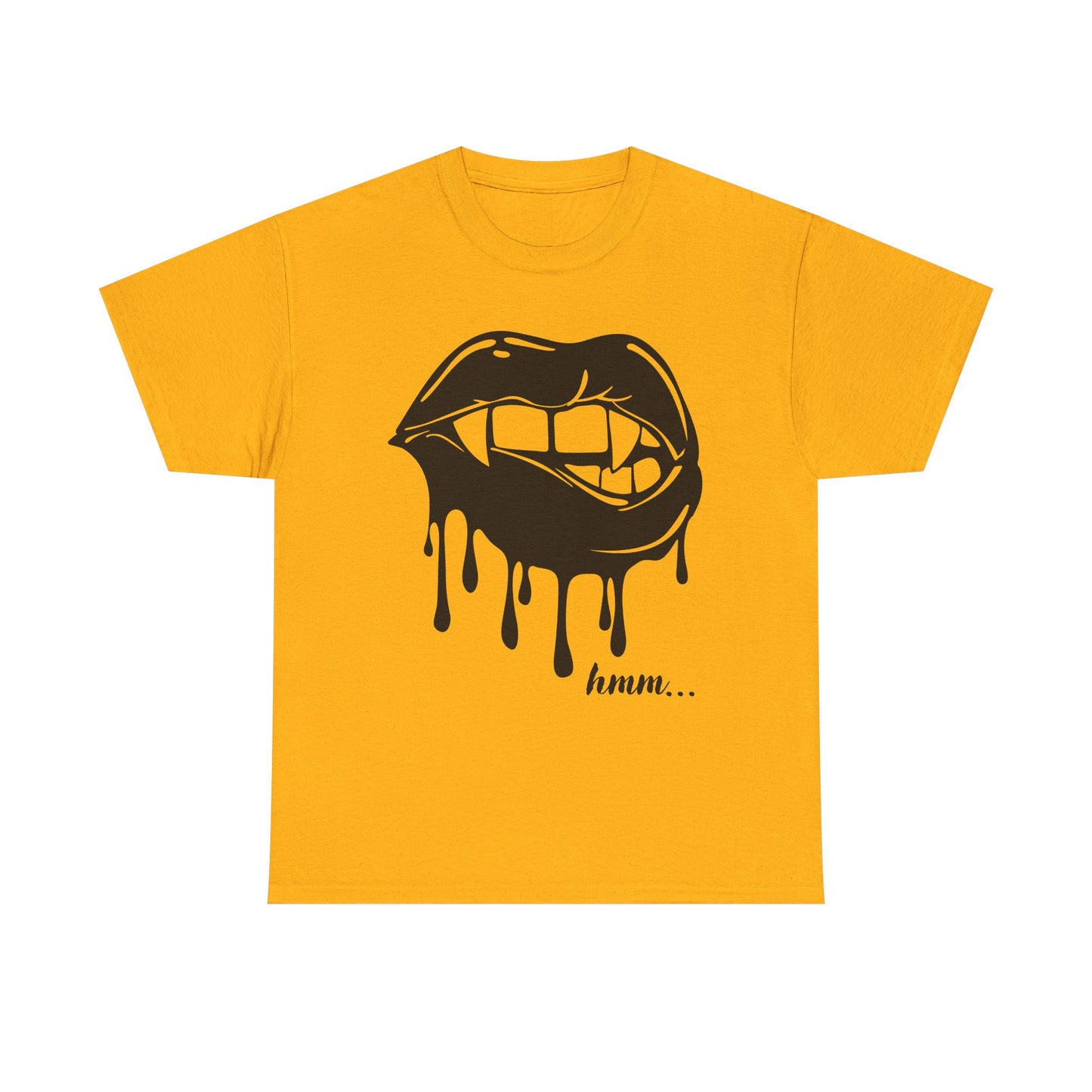 Edgy Graphic Tee - Dripping Lips Design - Unisex Heavy Cotton Tee