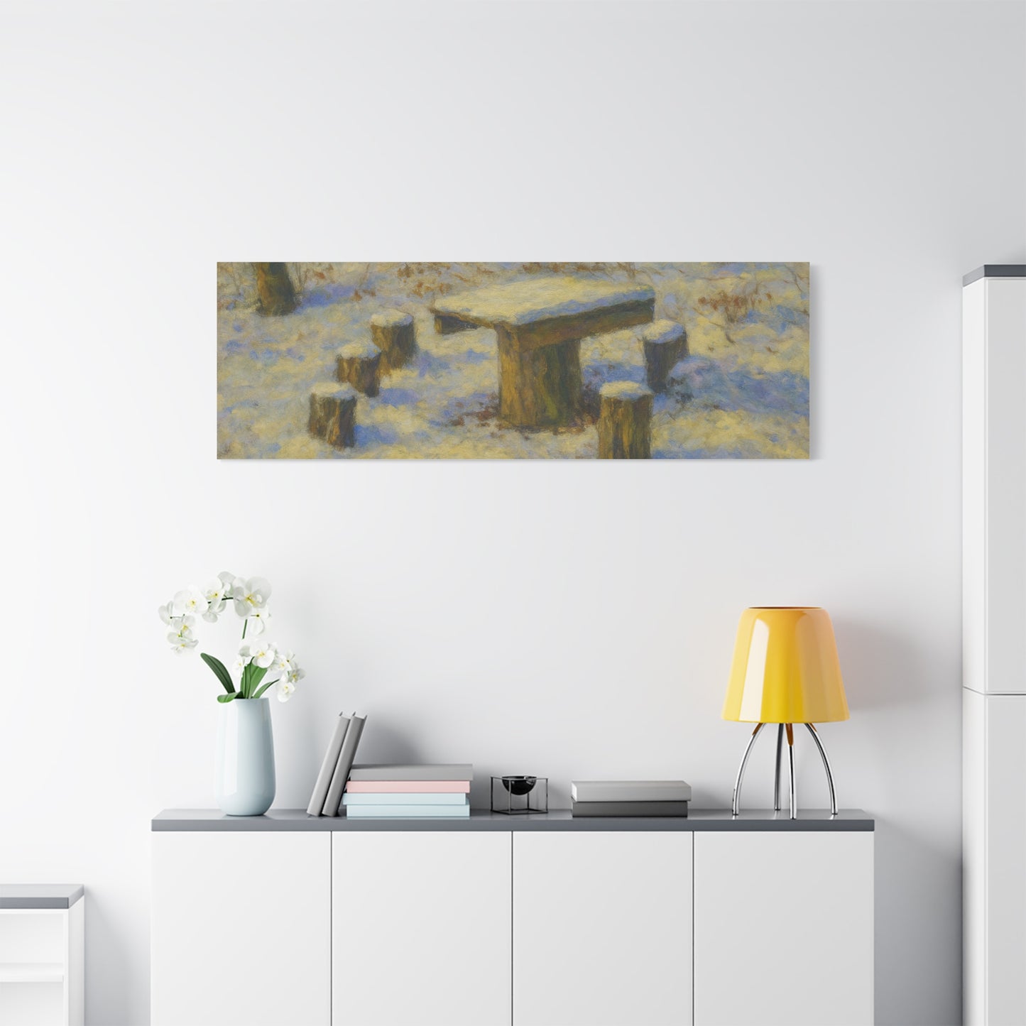 Matte Canvas Wall Art, Rustic Outdoor Scene, Nature Decor, Home Wall Décor, Cozy Cabin Vibe, Perfect for Gift Giving - TRV
