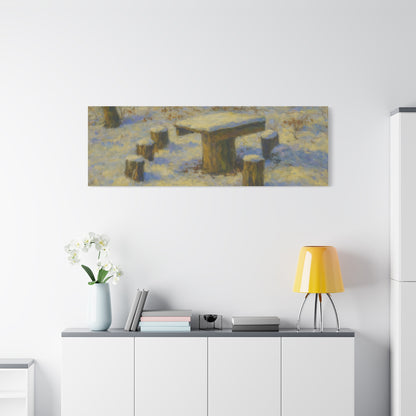 Matte Canvas Wall Art, Rustic Outdoor Scene, Nature Decor, Home Wall Décor, Cozy Cabin Vibe, Perfect for Gift Giving - TRV