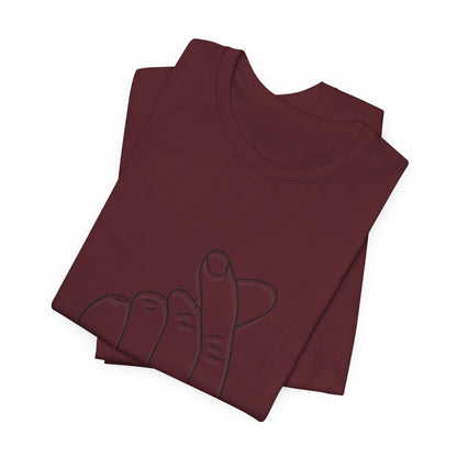 Minimalist Hand Sign Unisex Tee | Casual Everyday Wear | Perfect for Gift Givers