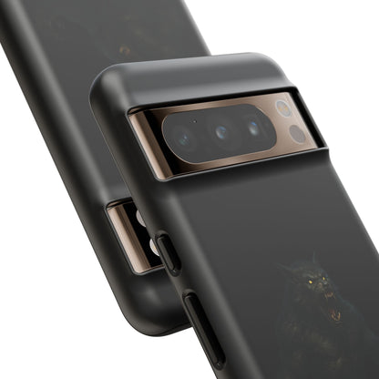 Werewolf Phone Case, Tough Cases, Black Panther Design, Gift for Animal Lovers, Phone Accessories, Fierce Phone Protection - TRV