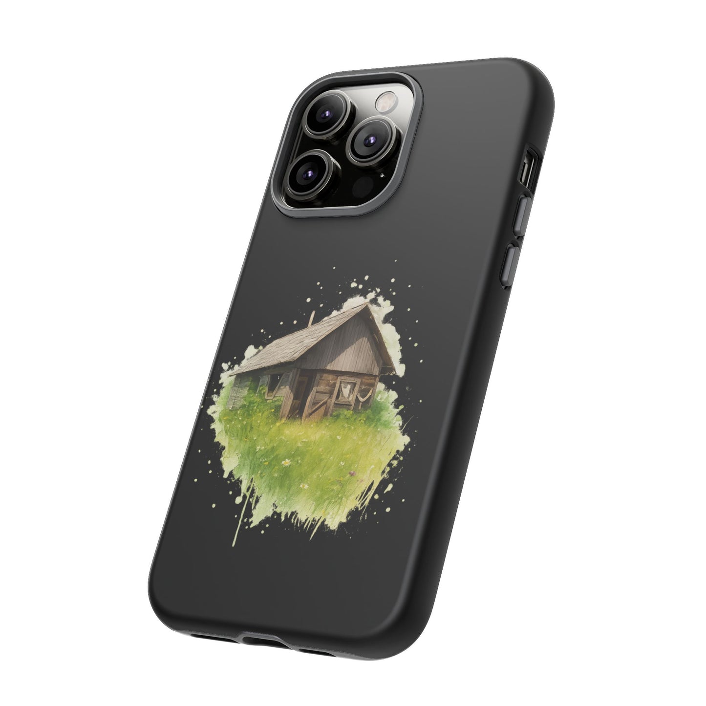 Rustic Farmhouse Phone Case, Cute Cottage Design, Tough Cases for Nature Lovers, Eco-Friendly Gift, Customizable Tech Accessories - TRV