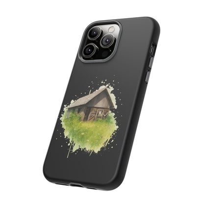 Rustic Farmhouse Phone Case, Cute Cottage Design, Tough Cases for Nature Lovers, Eco-Friendly Gift, Customizable Tech Accessories - TRV