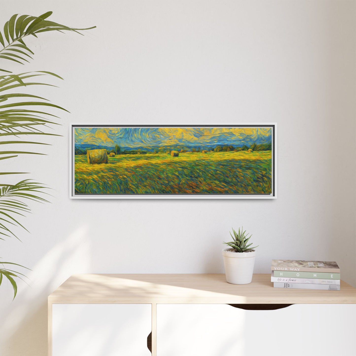 Landscape Matte Canvas, Framed (Multi-color) - TRV