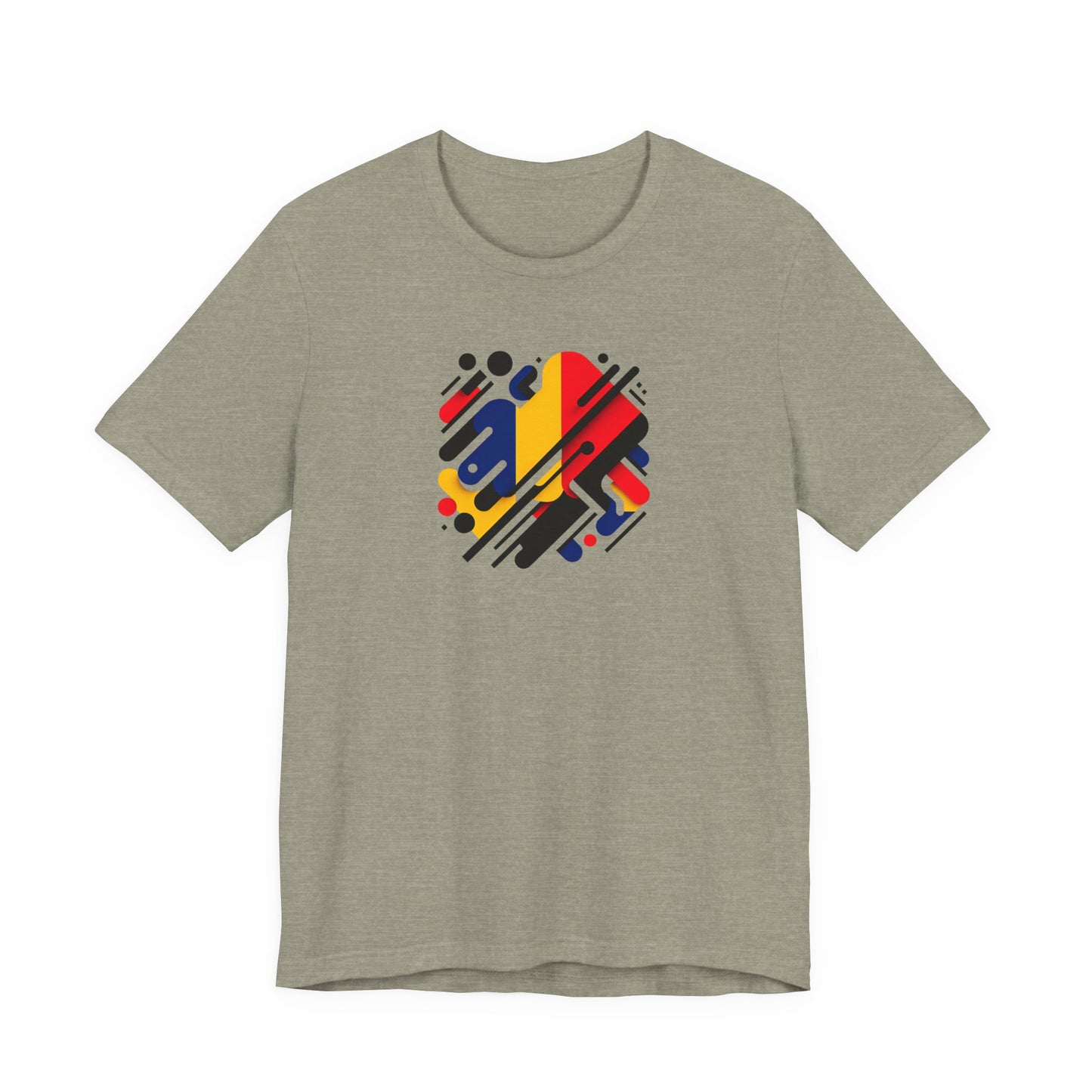 Artistic Heart Unisex Jersey Tee - Vibrant Graphic Tee, Casual Wear, Gift for Art Lovers, Birthday Surprise, Everyday Comfort - TRV