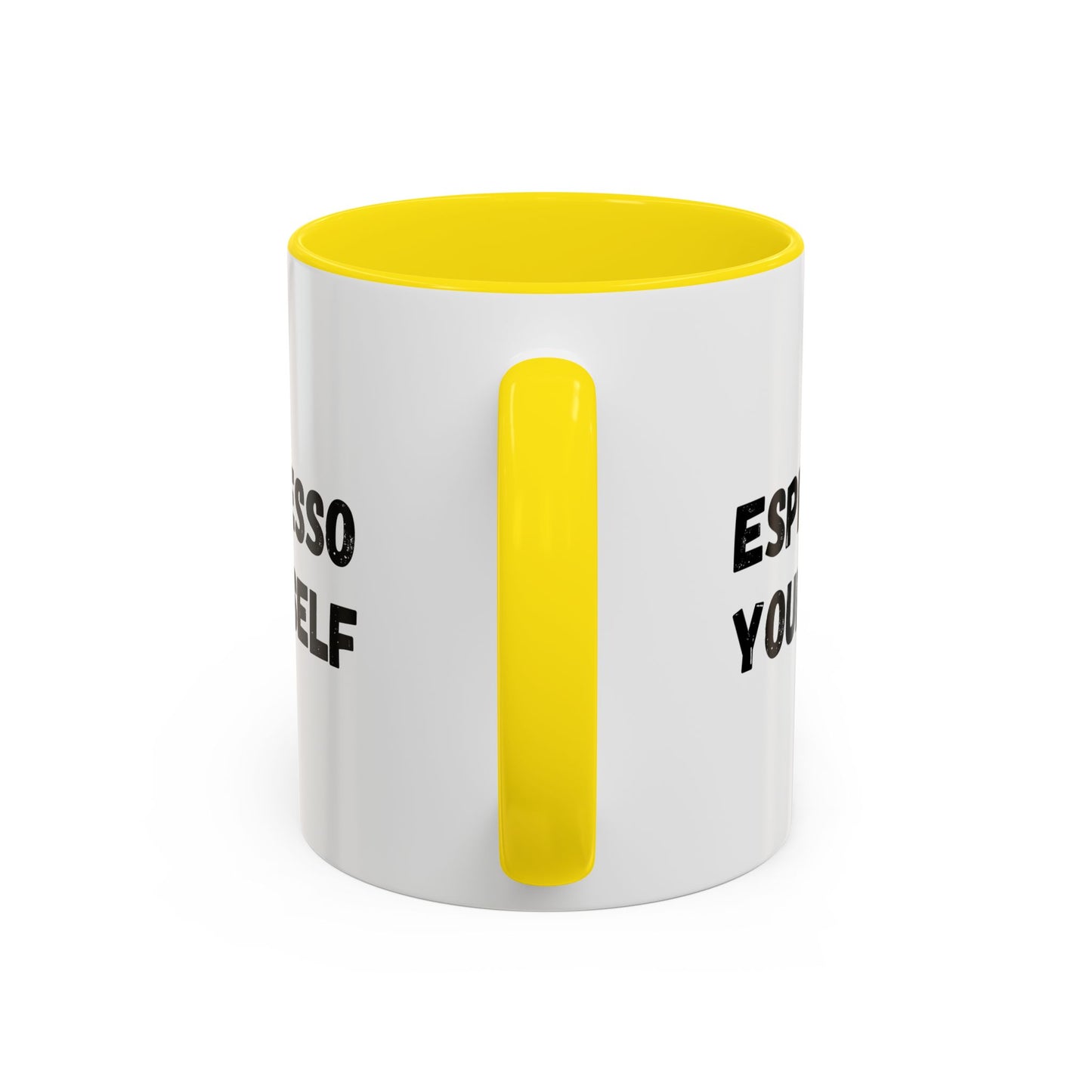 Espresso Yourself Coffee Mug - Fun Black Accented Mug for Coffee Lovers, Great Gift for Birthdays, Christmas, and Housewarming