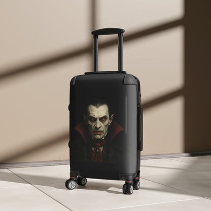 Spooky Vampire Luggage, Halloween Travel Bag, Dracula Suitcase, Gothic Carry-On, Horror Trip Gear - TRV