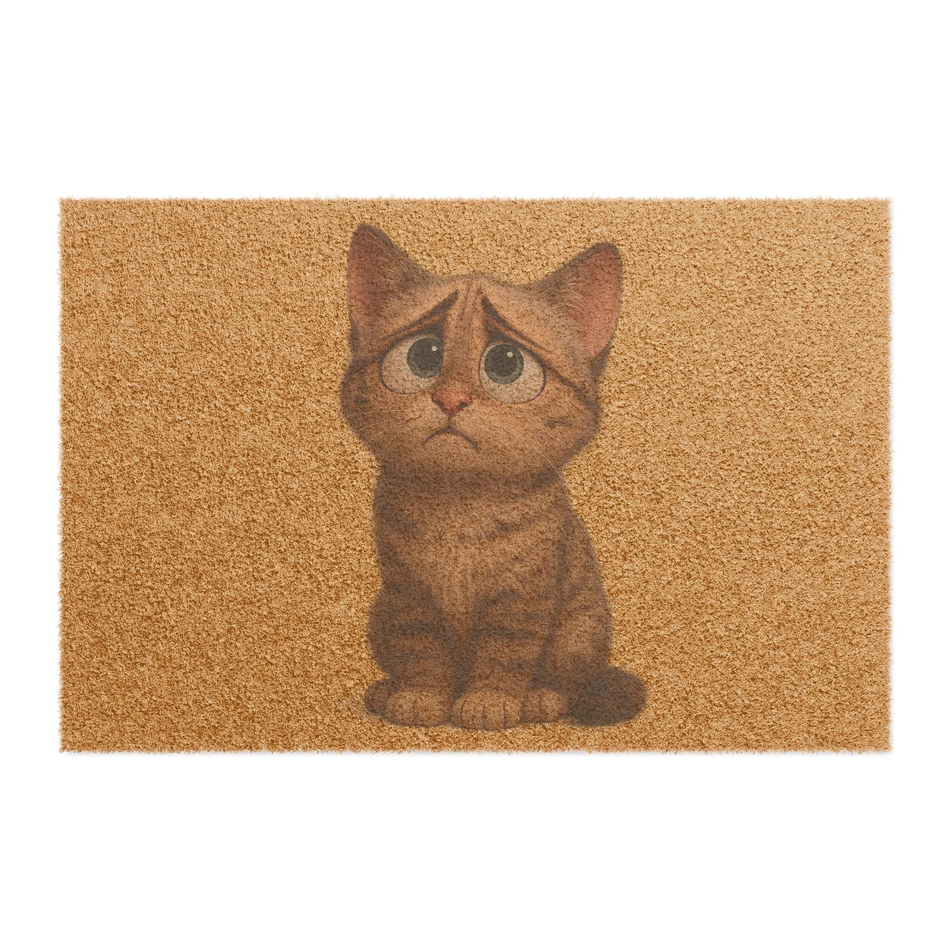 Cute Cat Doormat - Adorable Entrance Mat for Cat Lovers, Pet-Friendly Home Decor, Animal-Themed Gift, Housewarming, Indoor/Outdoor Mat - TRV