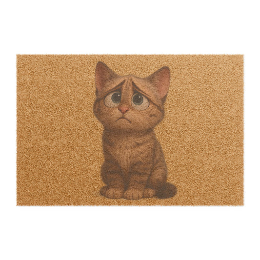 Cute Cat Doormat - Adorable Entrance Mat for Cat Lovers, Pet-Friendly Home Decor, Animal-Themed Gift, Housewarming, Indoor/Outdoor Mat - TRV