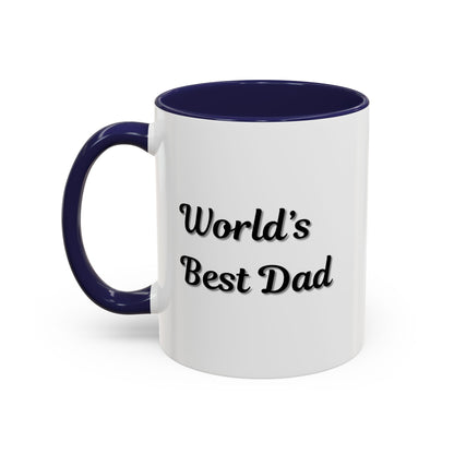 Father's Day Accent Mug, Best Dad Coffee Cup, Father's Day Gift, Novelty Mug, Ceramic Mug, Father's Day Present