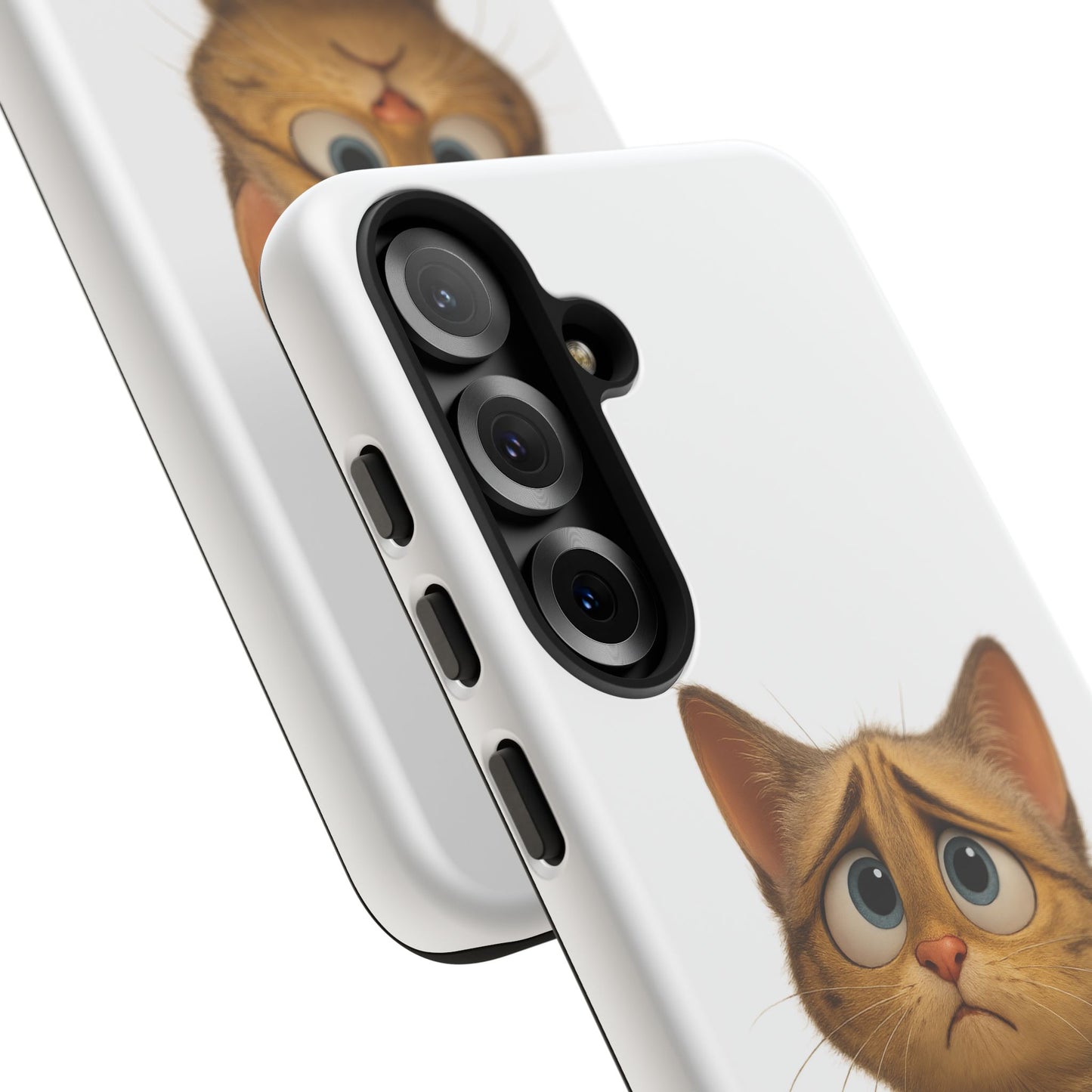Cute Cat Phone Case, Funny Kitty Case, Animal Lover Gift, Cat Lover Accessory, Unique Cat Design Case, Pet Mom Gift - TRV