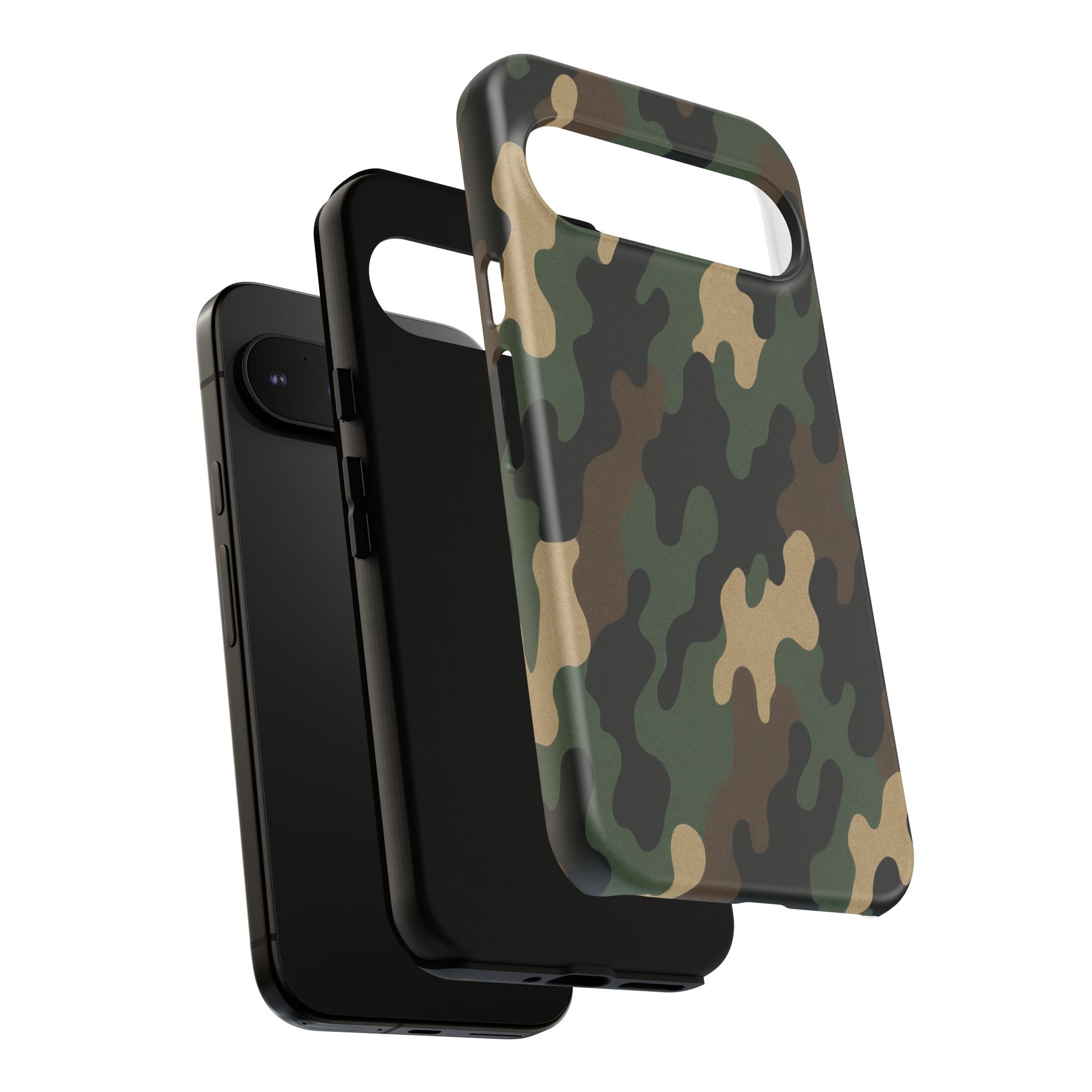 Camouflage Phone Case, Tough Cases, Military Style, Unique Phone Accessories, Gift for Him, Durable Phone Cover - TRV