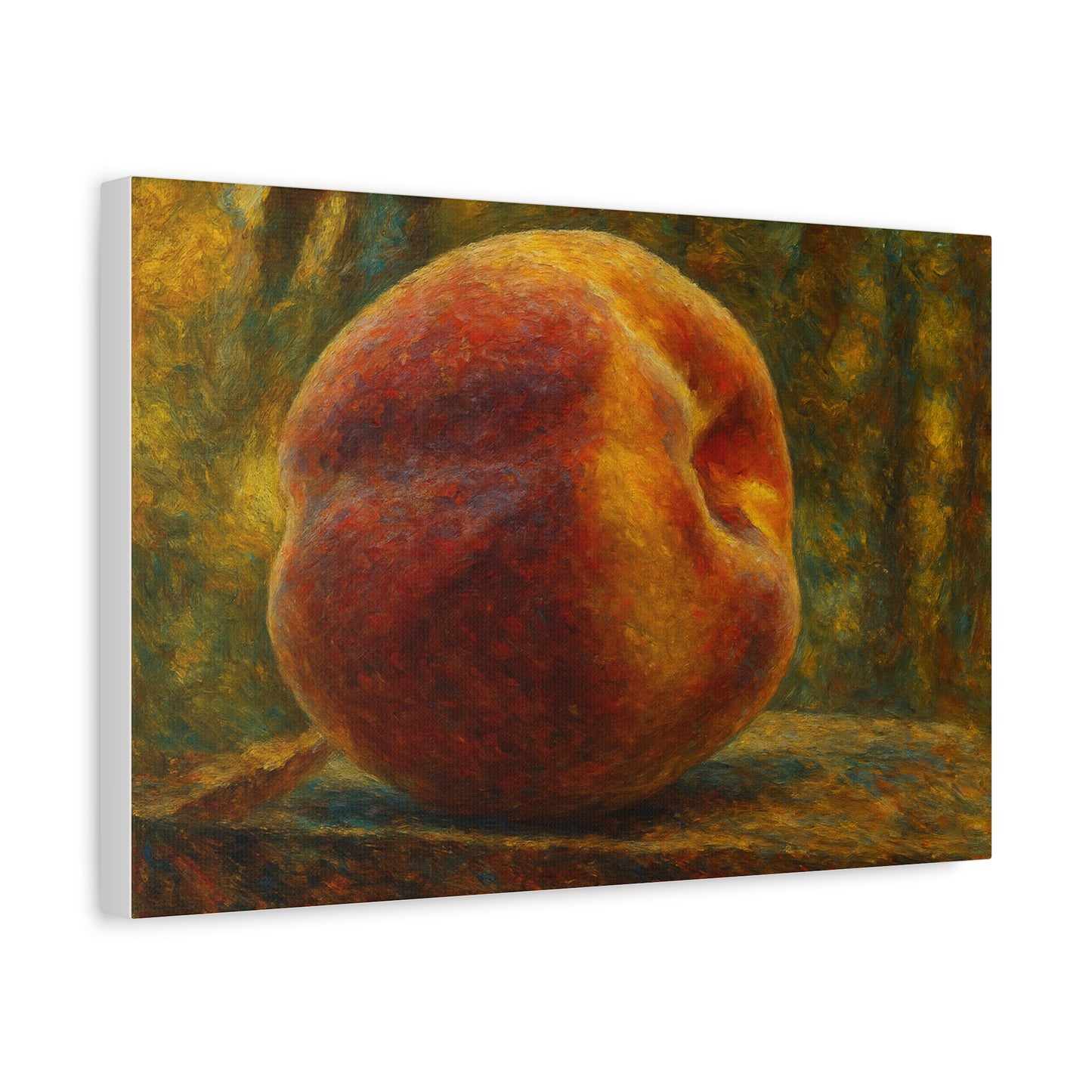 Rustic Peach Canvas Wall Art, Art Decor, Kitchen Artwork, Home Decoration, Gift for Fruit Lover, Summer Decor - TRV