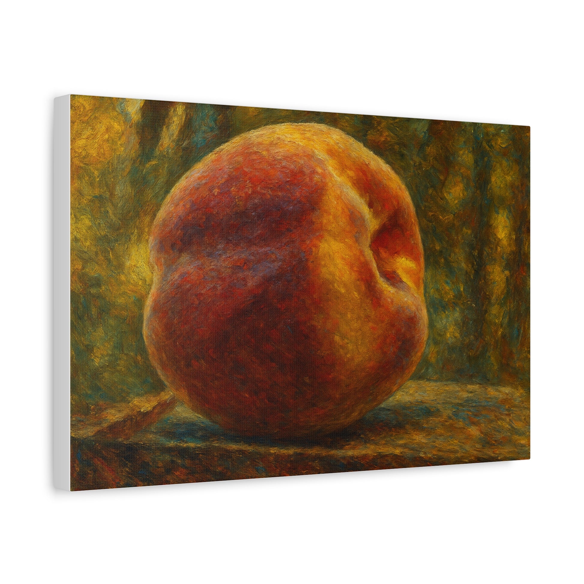 Rustic Peach Canvas Wall Art, Art Decor, Kitchen Artwork, Home Decoration, Gift for Fruit Lover, Summer Decor - TRV