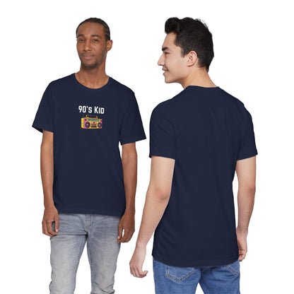 Retro Boombox Tee — 90s Kid Graphic T-Shirt