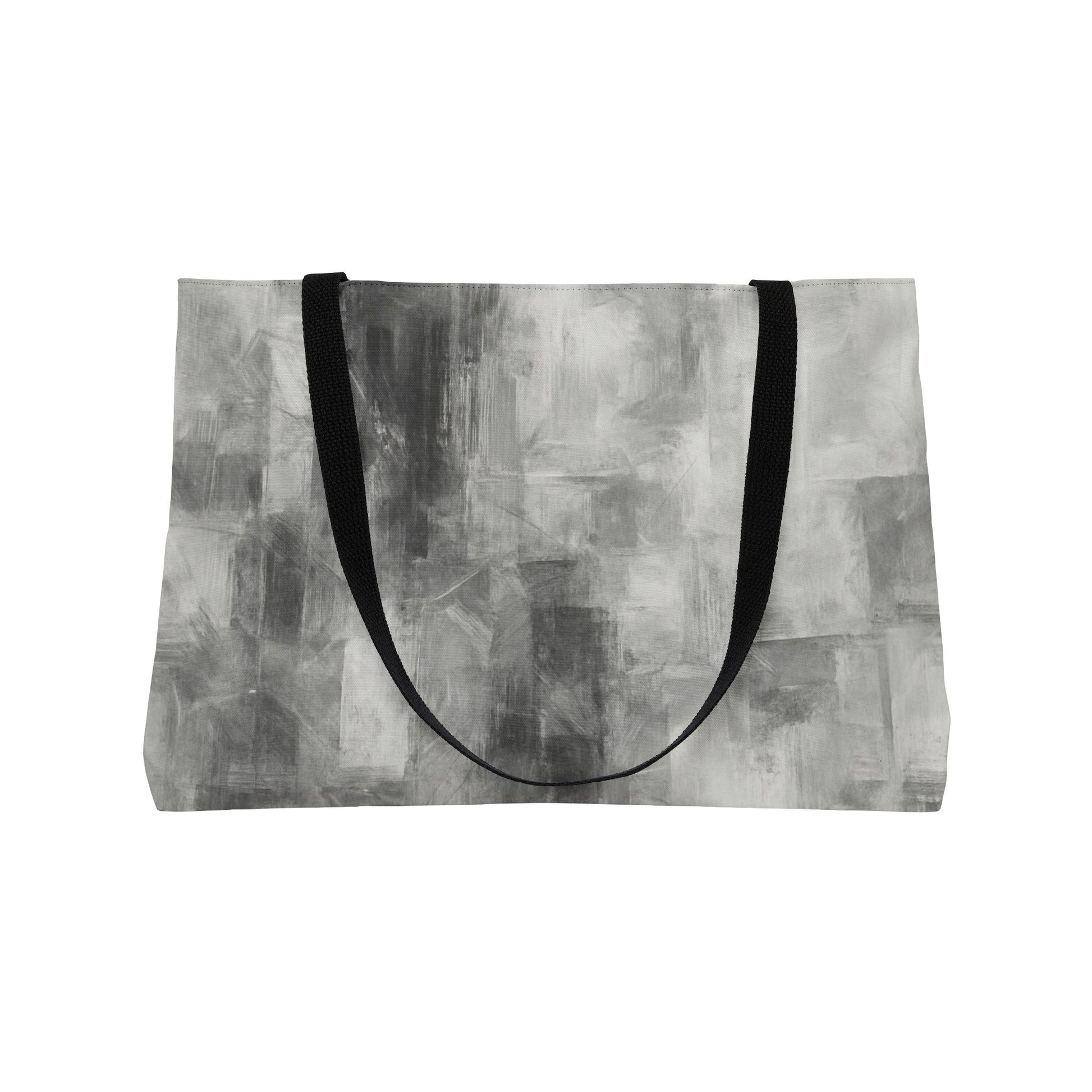 Chic Abstract Weekender Tote Bag - Stylish Travel Accessory, Beach Bag, Weekend Getaway Bag, Large Handbag, Gray Tote for Women - TRV