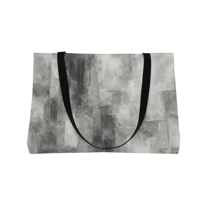 Chic Abstract Weekender Tote Bag - Stylish Travel Accessory, Beach Bag, Weekend Getaway Bag, Large Handbag, Gray Tote for Women - TRV
