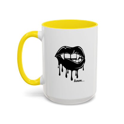 Vampire Lip Accent Coffee Mug - 11oz & 15oz - Unique Halloween Gift