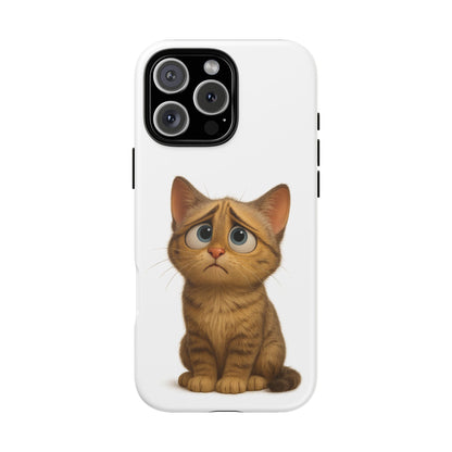 Cute Cat Phone Case, Funny Kitty Case, Animal Lover Gift, Cat Lover Accessory, Unique Cat Design Case, Pet Mom Gift - TRV