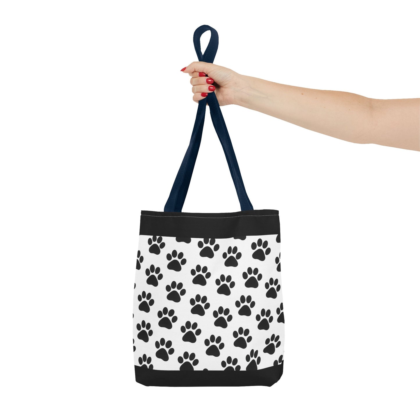 Paw Print Tote Bag, Dog Lover Gift, Shopping Tote, Eco-Friendly Bag, Pet Accessory, Animal Print Carryall - TRV