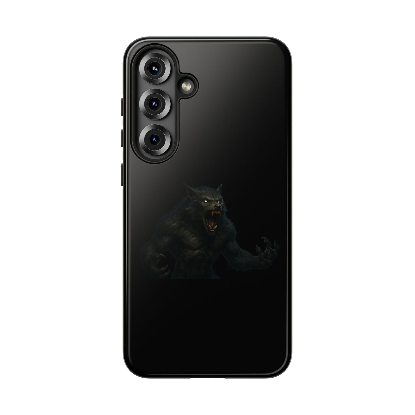Werewolf Phone Case, Tough Cases, Black Panther Design, Gift for Animal Lovers, Phone Accessories, Fierce Phone Protection - TRV