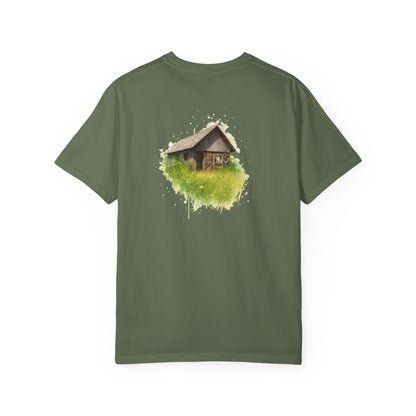Nature-Inspired Unisex Garment-Dyed T-Shirt, Eco-Friendly Tee, Summer Casual Wear, Gift for Nature Lovers, Relaxed Fit T-Shirt - TRV