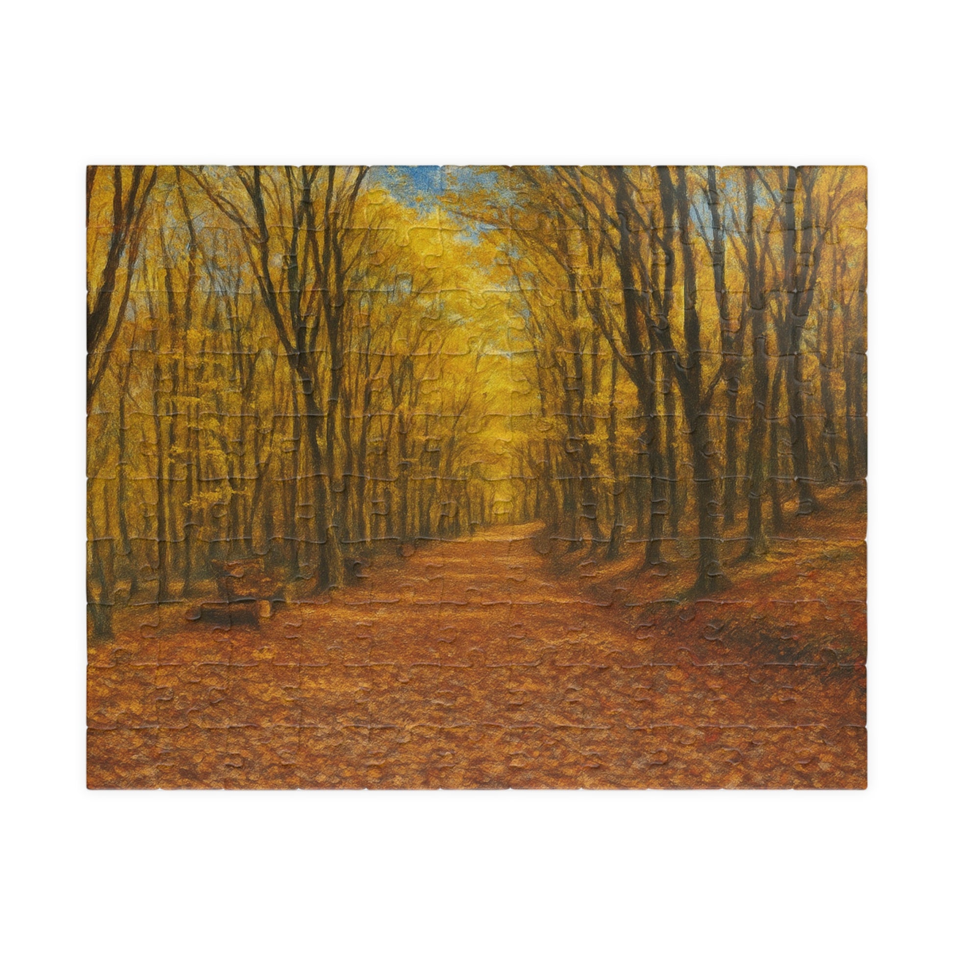 Autumn Forest Path Puzzle 520 Piece | Fall Trees Jigsaw - TRV