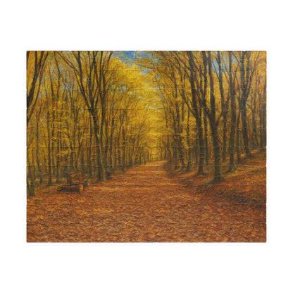 Autumn Forest Path Puzzle 520 Piece | Fall Trees Jigsaw - TRV