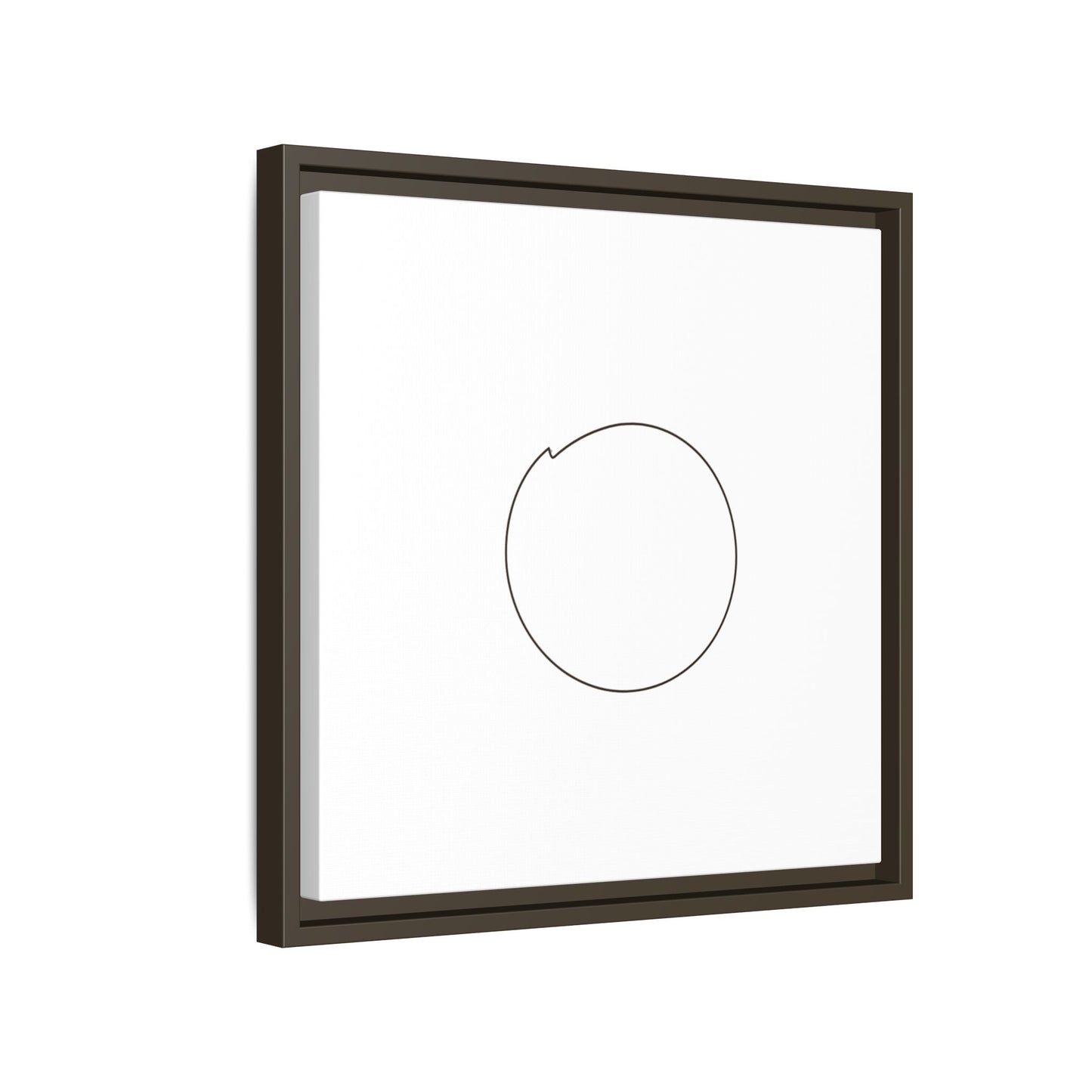 Minimal Circle Line Matte Canvas Framed | Modern Abstract Wall Art