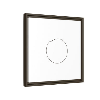 Minimal Circle Line Matte Canvas Framed | Modern Abstract Wall Art