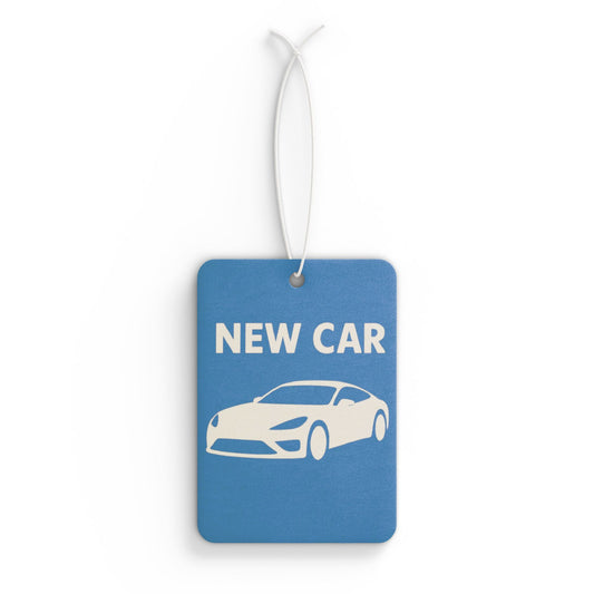New Car car air freshener | blue, silhouette, auto scent - TRV