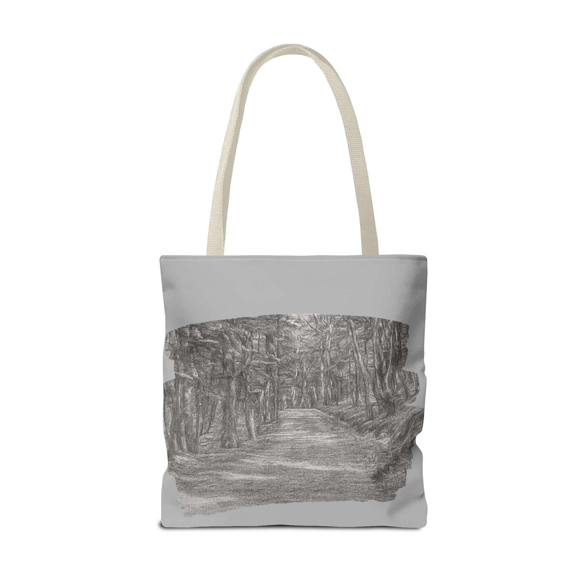 Scenic Path Tote Bag, Reversible Tote, Eco-Friendly Shopper, Outdoor Adventure Bag, Gift for Nature Lovers, Stylish Carryall - TRV