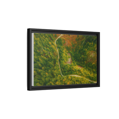 Framed Nature Canvas Art Print, Vibrant Forest Wall Decor, Abstract Landscape Artwork, Home Decoration, Gift for Nature Lovers - TRV