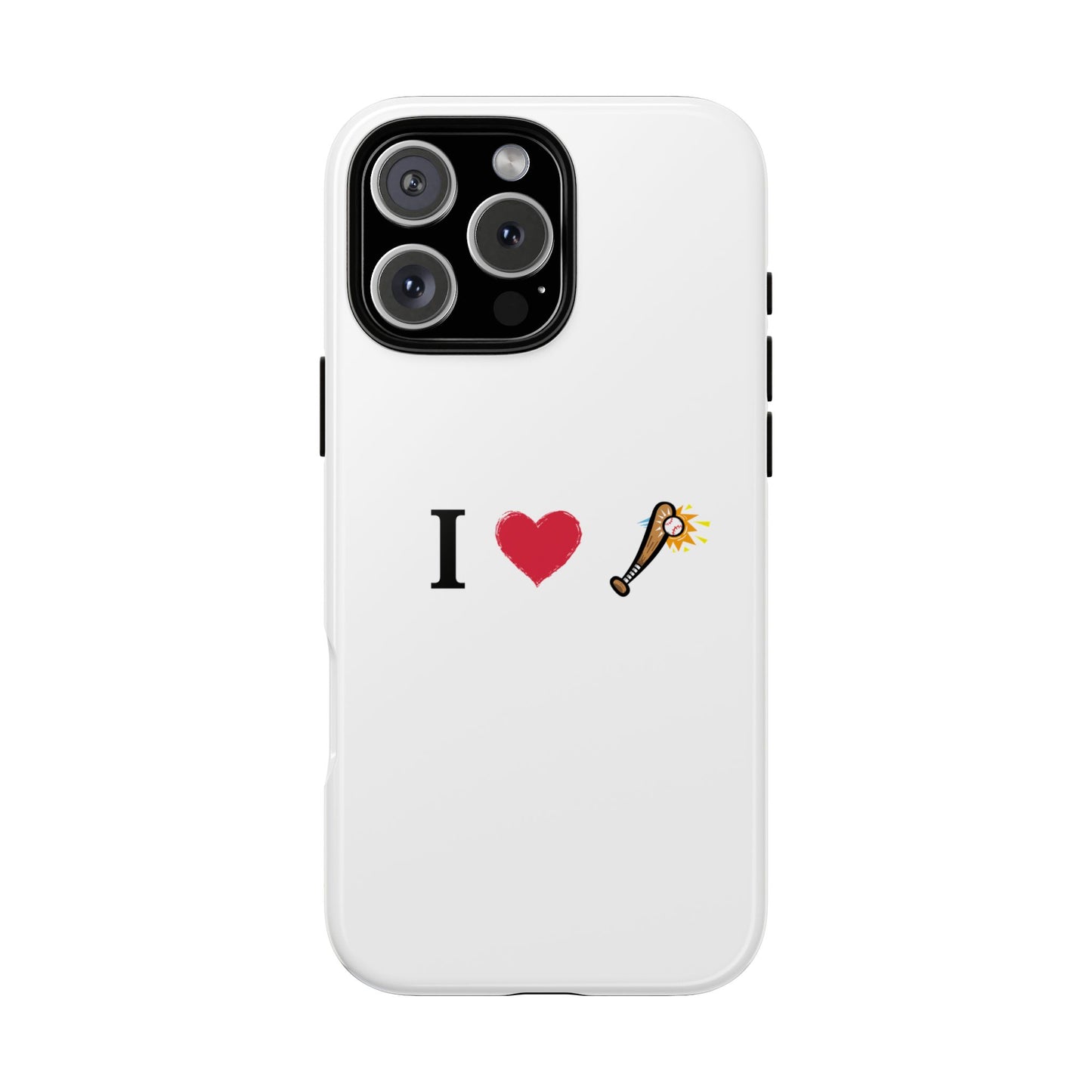 I Love Baseball Vibe Phone Case - Tough Cases for Sports Lovers, Gifts for Athletes, Fun Accessories, iPhone and Android Compatible - TRV