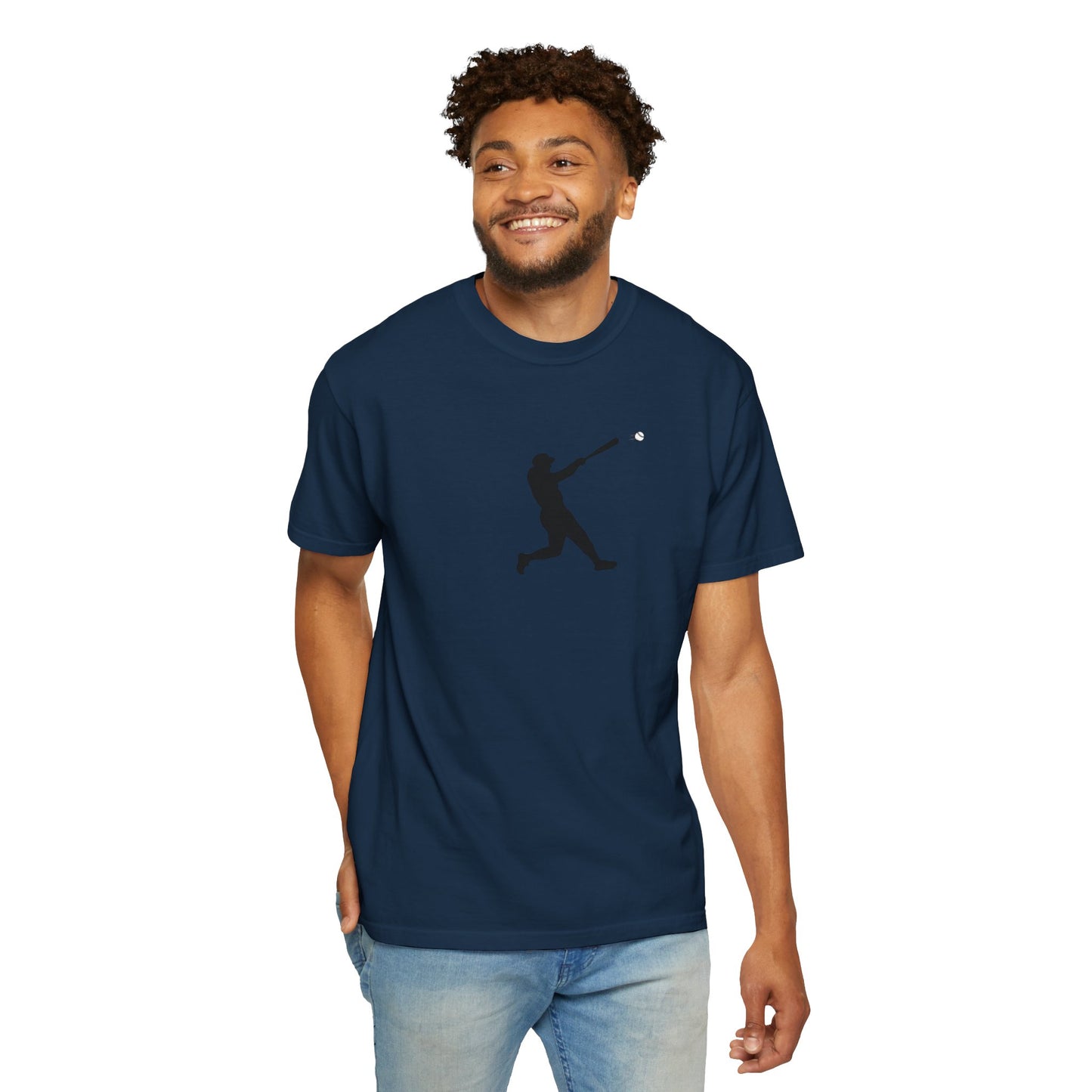 Sporty Garment-Dyed T-Shirt for Baseball Lovers, Casual Tee, Unisex Sports Shirt, Perfect Gift for Athletes, Outdoor Activities - TRV
