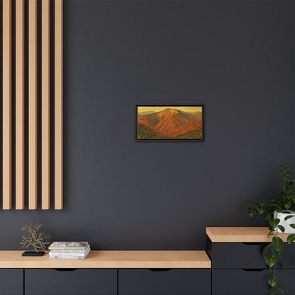 Autumn Landscape Wall Art, Cozy Home Decor, Nature Print, Framed Canvas, Fall Decorations, Gift Idea for Art Lovers - TRV