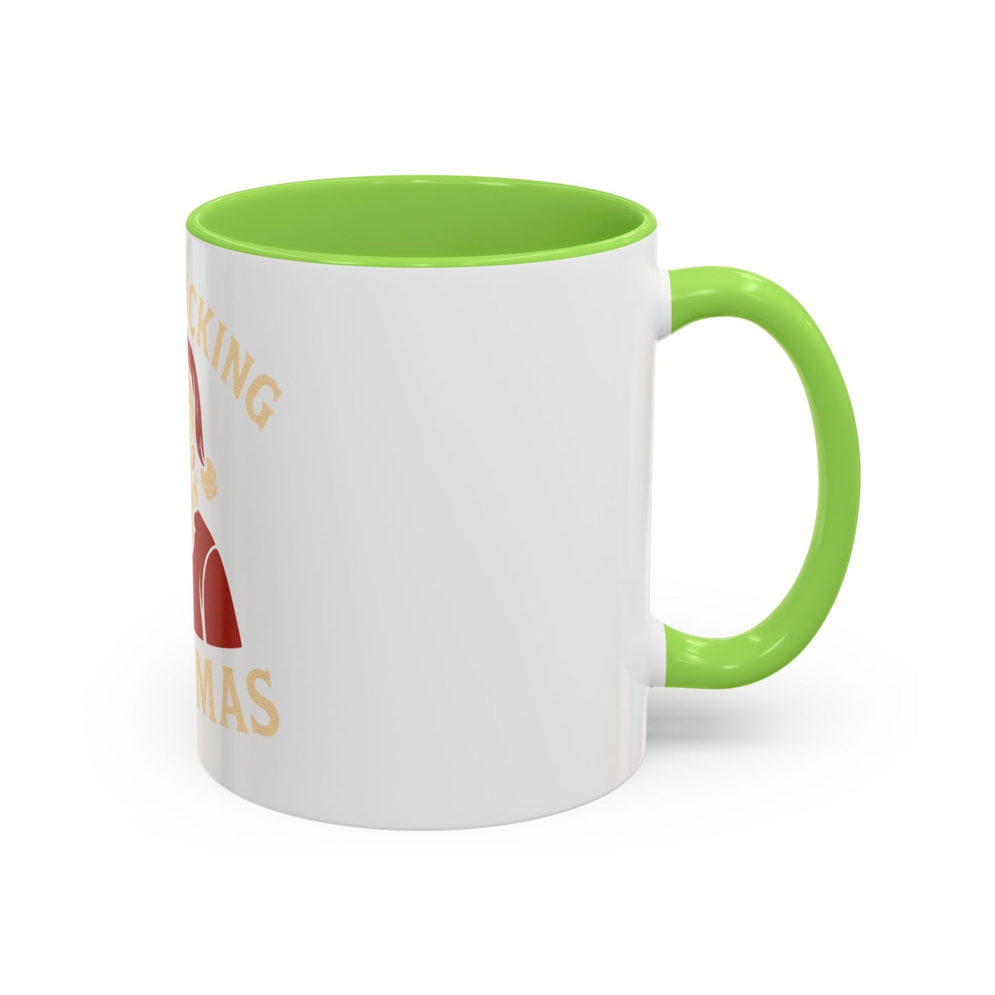 Irreverent Merry Christmas Mug — Funny Santa Middle Finger Coffee Cup (11oz & 15oz)