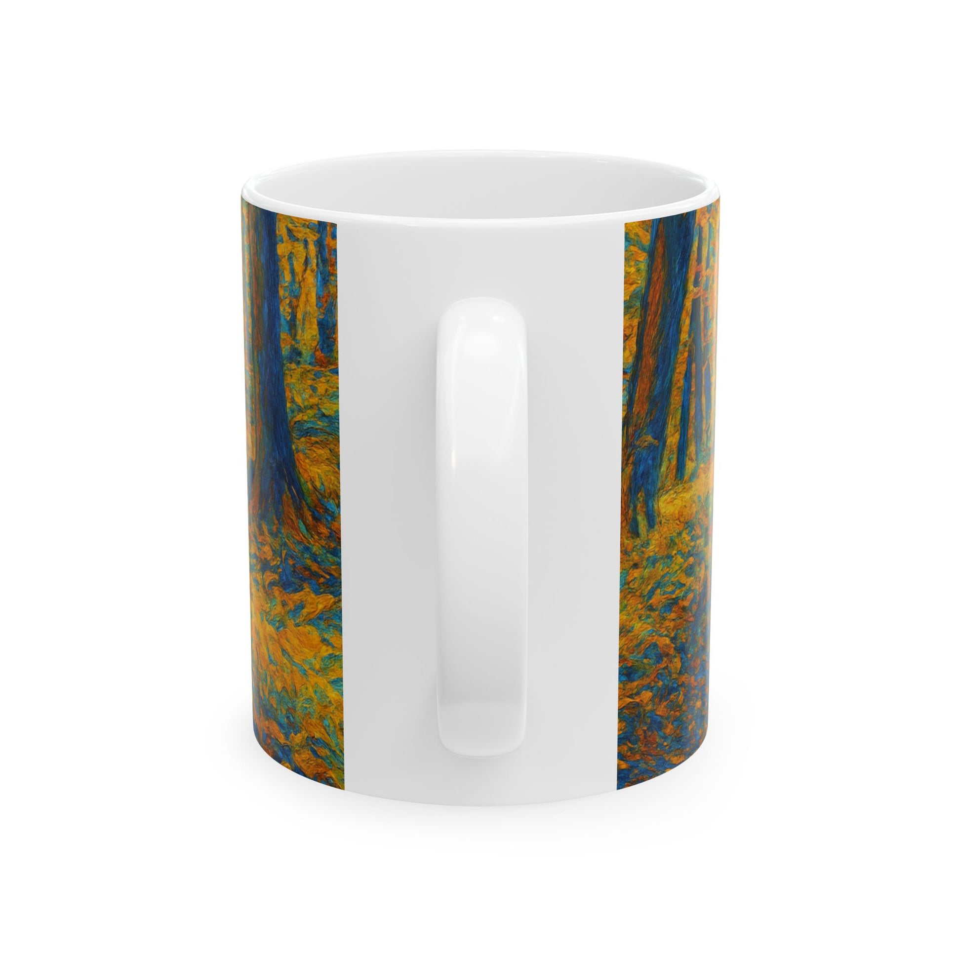 Ceramic Mug - Autumn Forest, Cozy Drinks, Hot Beverages, Nature Lovers Gift, Fall Decor - TRV