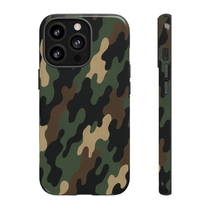 Camouflage Phone Case, Tough Cases, Military Style, Unique Phone Accessories, Gift for Him, Durable Phone Cover - TRV