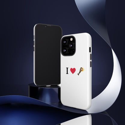 I Love Baseball Vibe Phone Case - Tough Cases for Sports Lovers, Gifts for Athletes, Fun Accessories, iPhone and Android Compatible - TRV