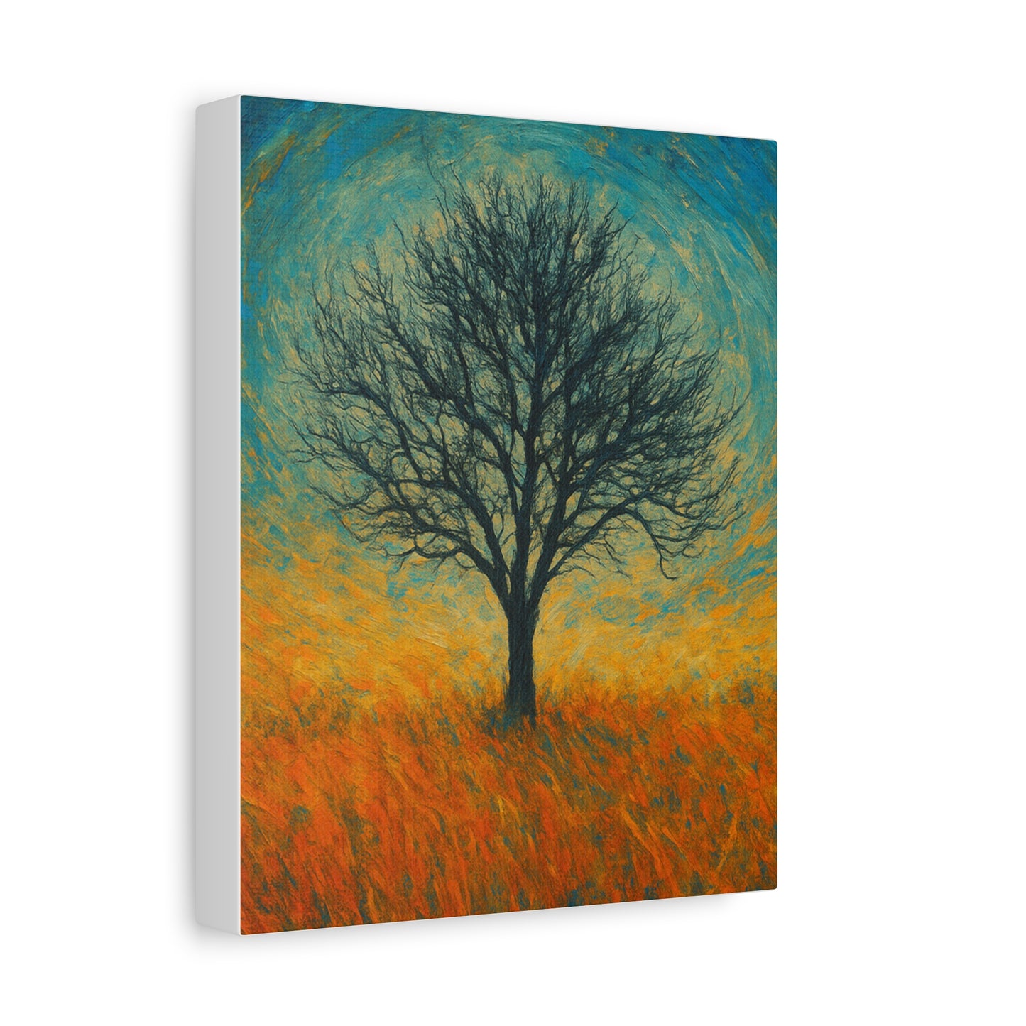 Artistic Tree Canvas Wall Art, Matte Stretched Canvas, Natural Decor for Home, Office, Gift for Nature Lovers, Bohemian Wall Decor
