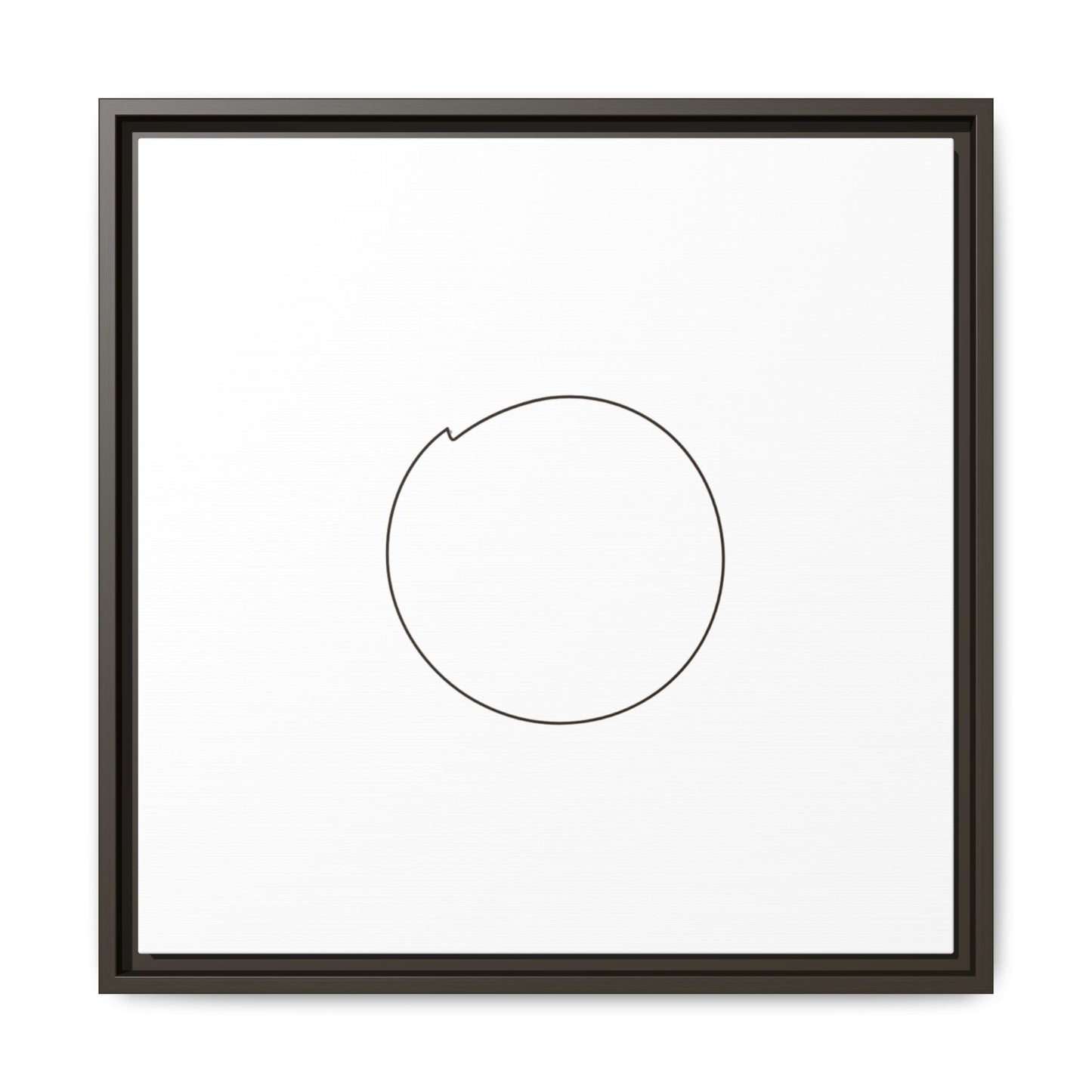 Minimal Circle Line Matte Canvas Framed | Modern Abstract Wall Art