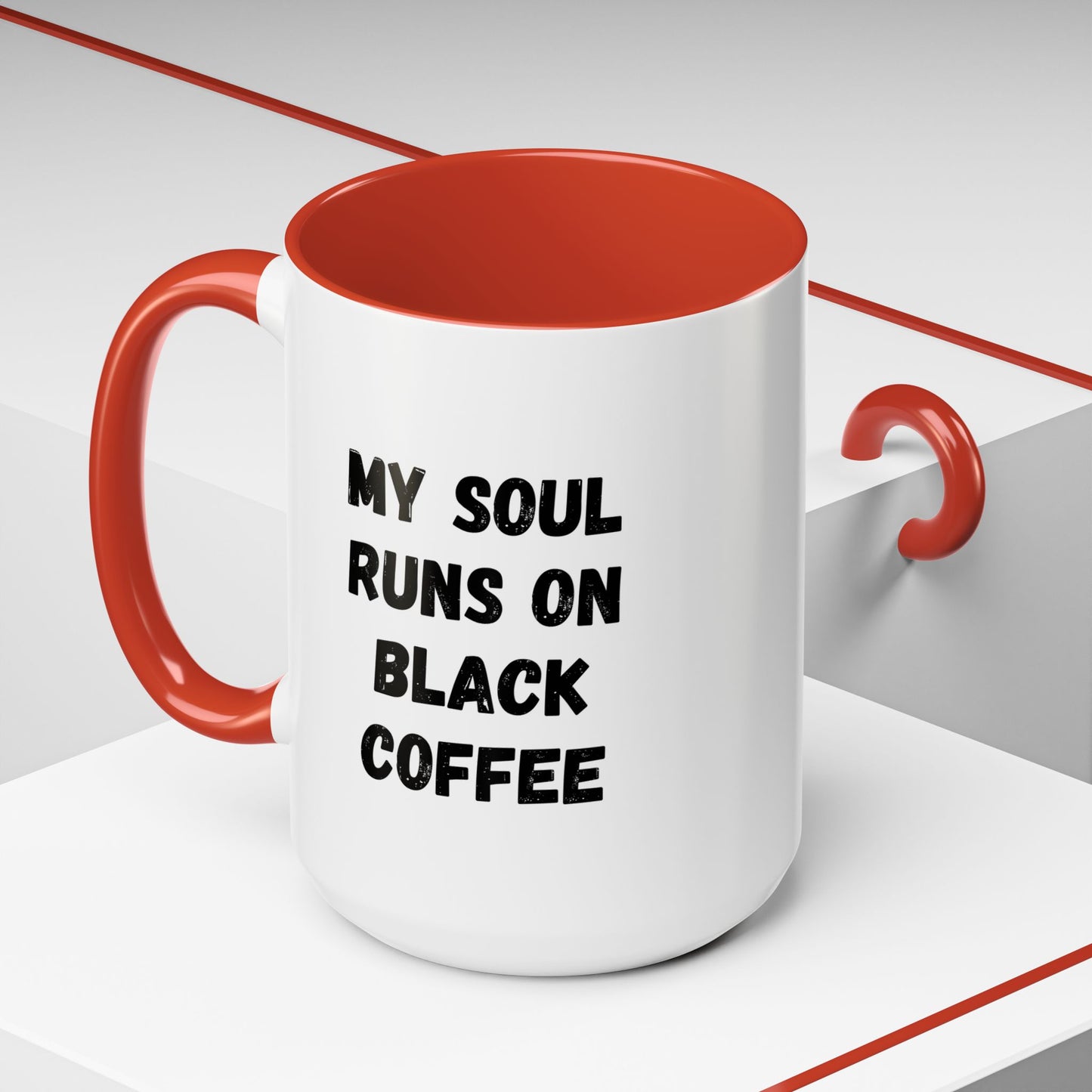 Funny Coffee Mug - My Soul Runs on Black Coffee | Perfect Gift for Coffee Lovers, Office Mugs, Tea, Barista, Halloween