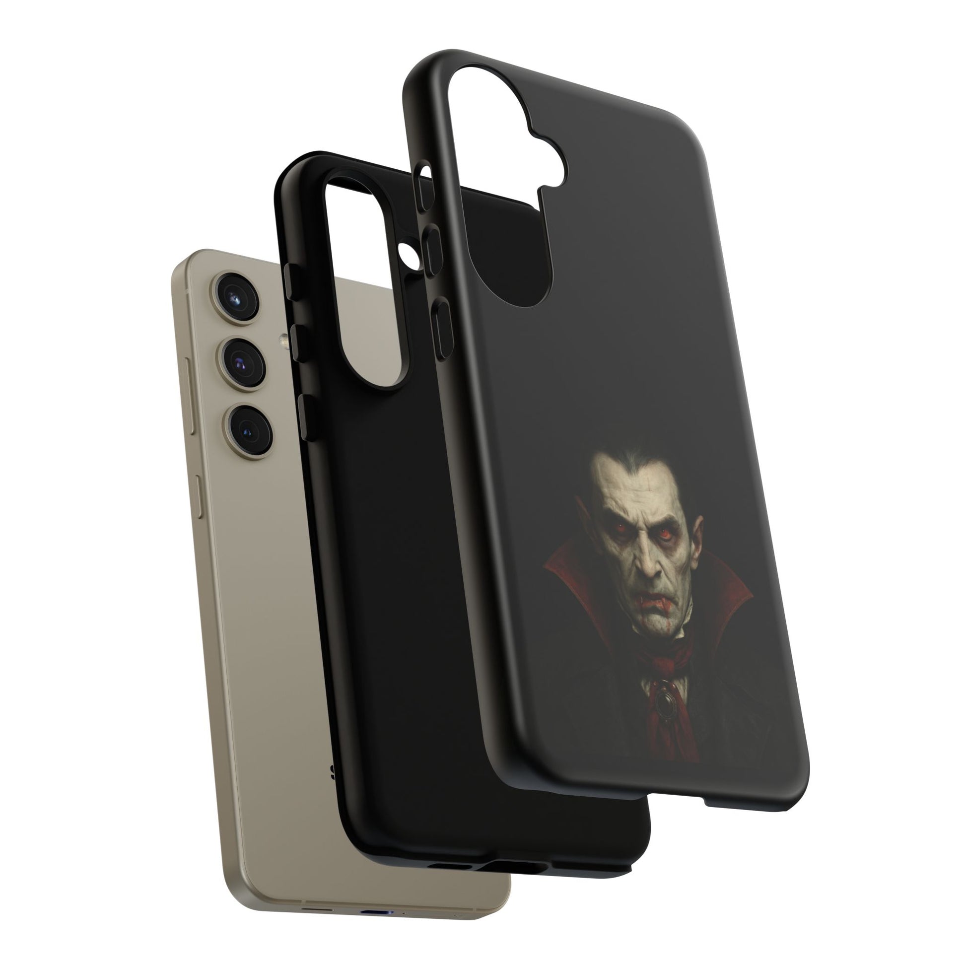Vampire Phone Case - Tough Cases for Halloween, Gothic Decor, Gifts for Horror Fans, Spooky Accessories, Unique Cellphone Cover - TRV