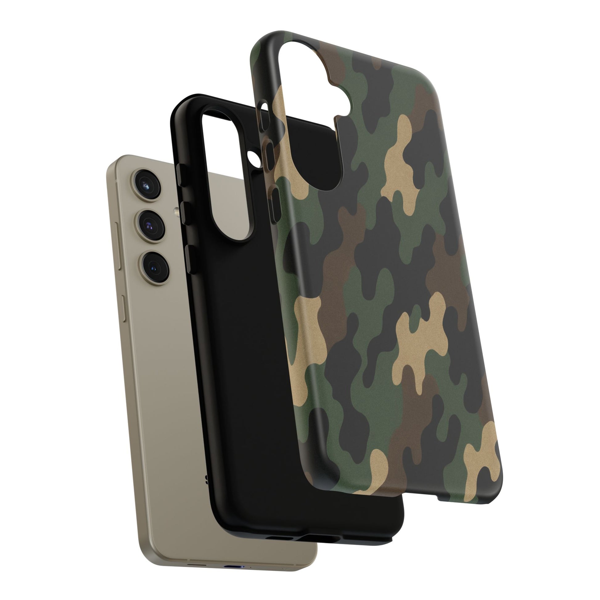 Camouflage Phone Case, Tough Cases, Military Style, Unique Phone Accessories, Gift for Him, Durable Phone Cover - TRV