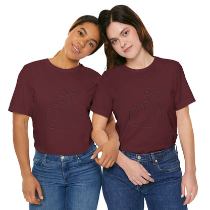 Minimalist Hand Sign Unisex Tee | Casual Everyday Wear | Perfect for Gift Givers
