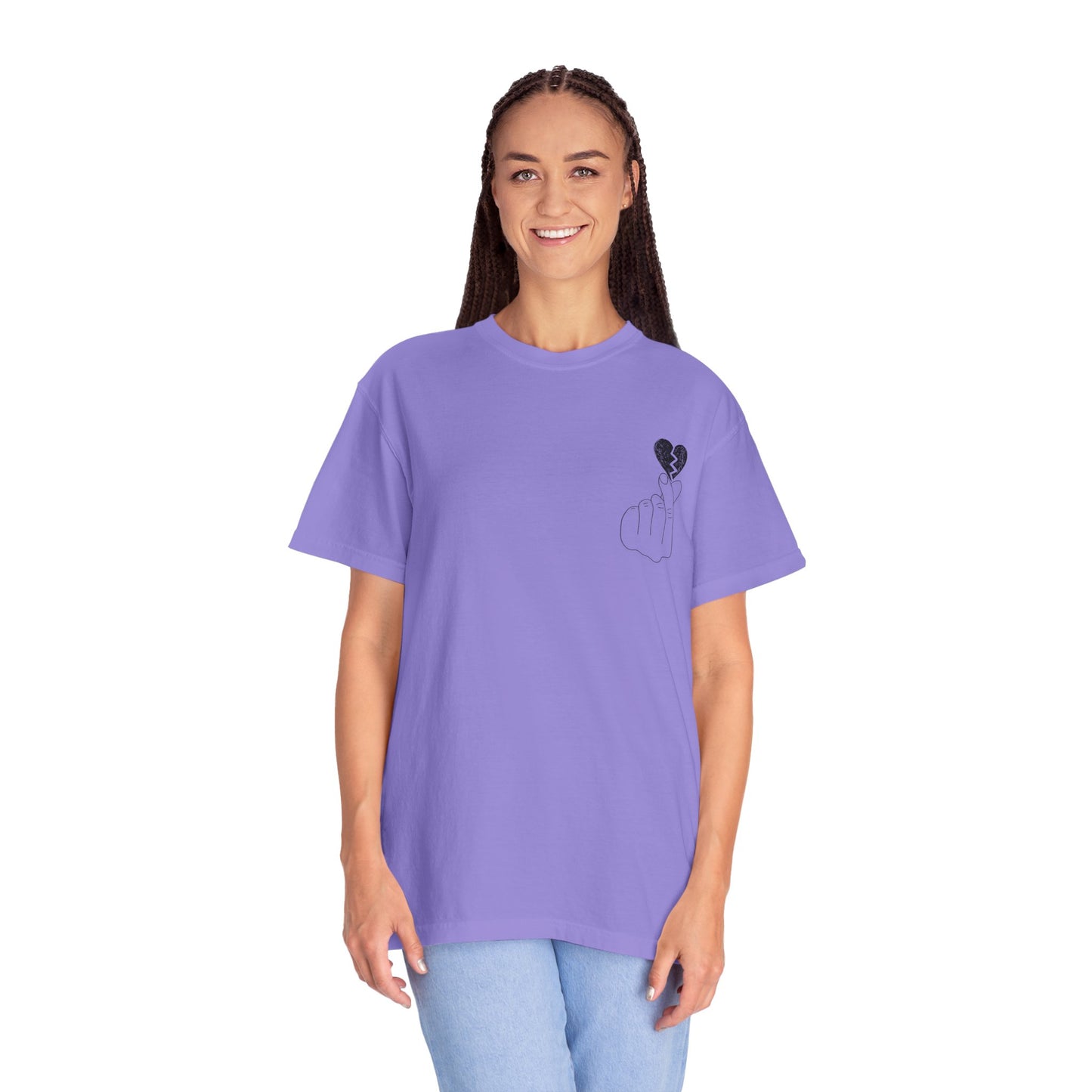Heartbreak Unisex Garment-Dyed T-Shirt - Trendy Casual Tee for Self-Expression