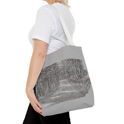 Scenic Path Tote Bag, Reversible Tote, Eco-Friendly Shopper, Outdoor Adventure Bag, Gift for Nature Lovers, Stylish Carryall - TRV